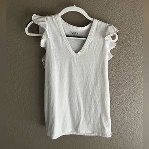 Loft perfect ruffle tank